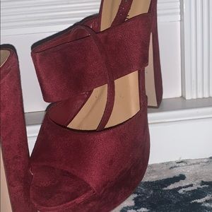 Maroon heels
